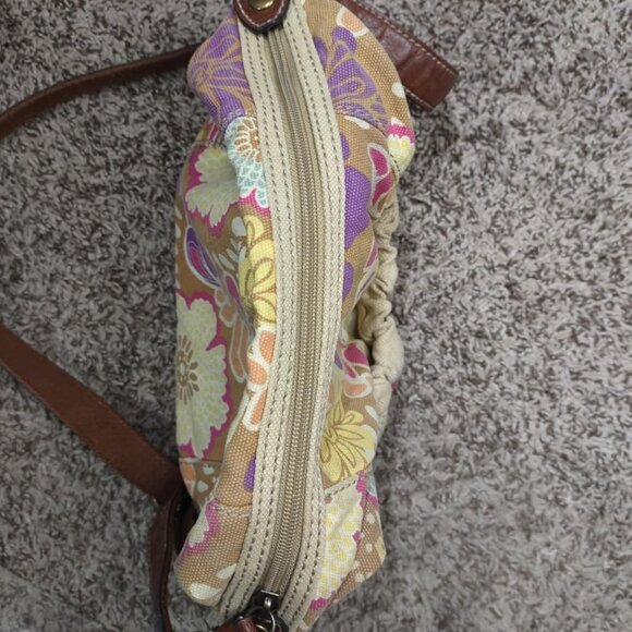 Boho Floral Crossbody Shoulder‎ with Adjustable Strap Canvas Y2K Revival Purse - Picture 8 of 11